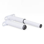 Pé Metálico em T Regulável 18,5–32,5 cm para Móveis e Estrados, até 180 kg, Branco