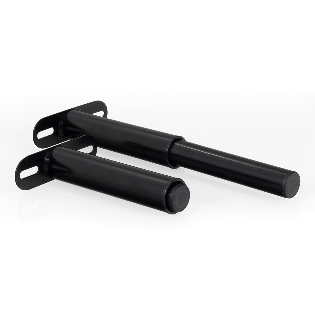 Pé Metálico em T Regulável 18,5–32,5 cm para Móveis e Estrados, até 180 kg, Preto