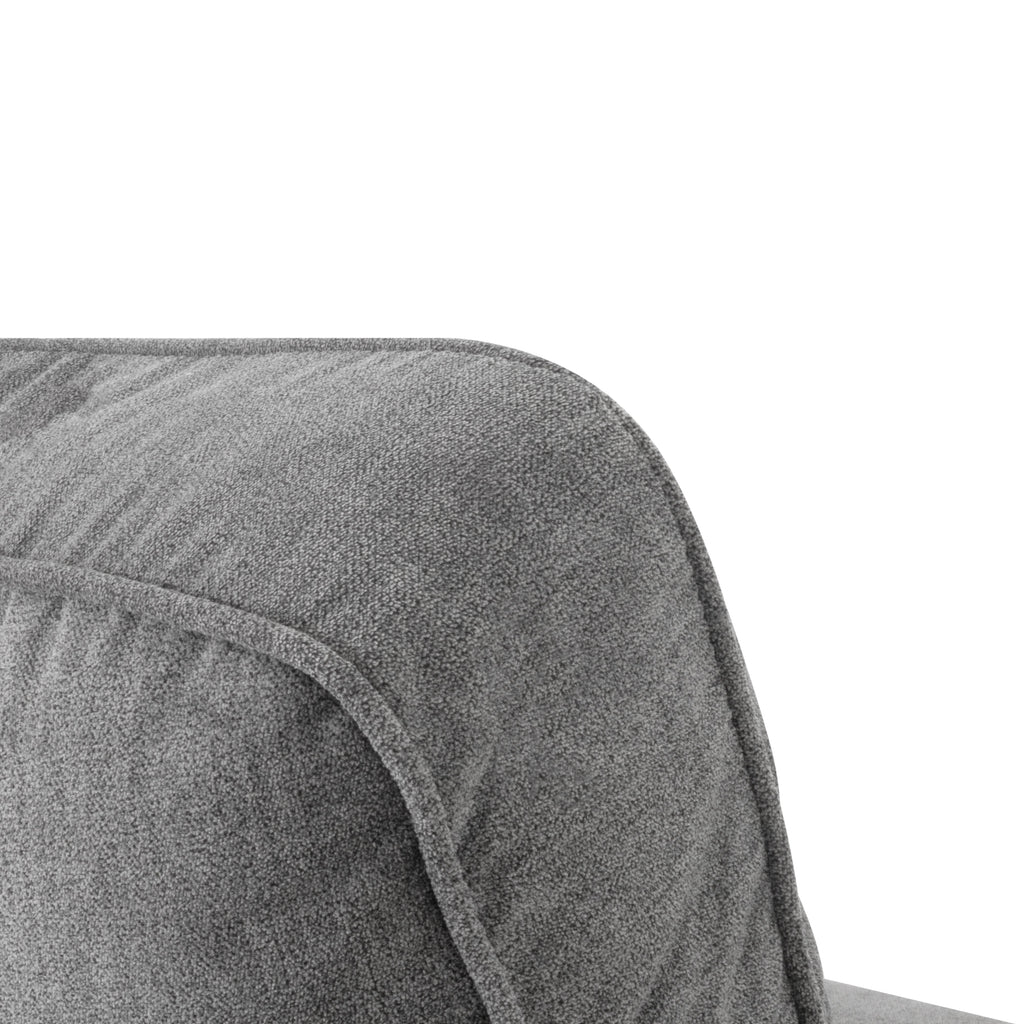 ANTHONY - Sofá de diseño moderno en poliéster gris (1 a 3 plazas)