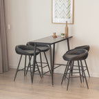 Set Tavolo Edward Pollok con 4 Sgabelli da Bar - Altezza 90 cm