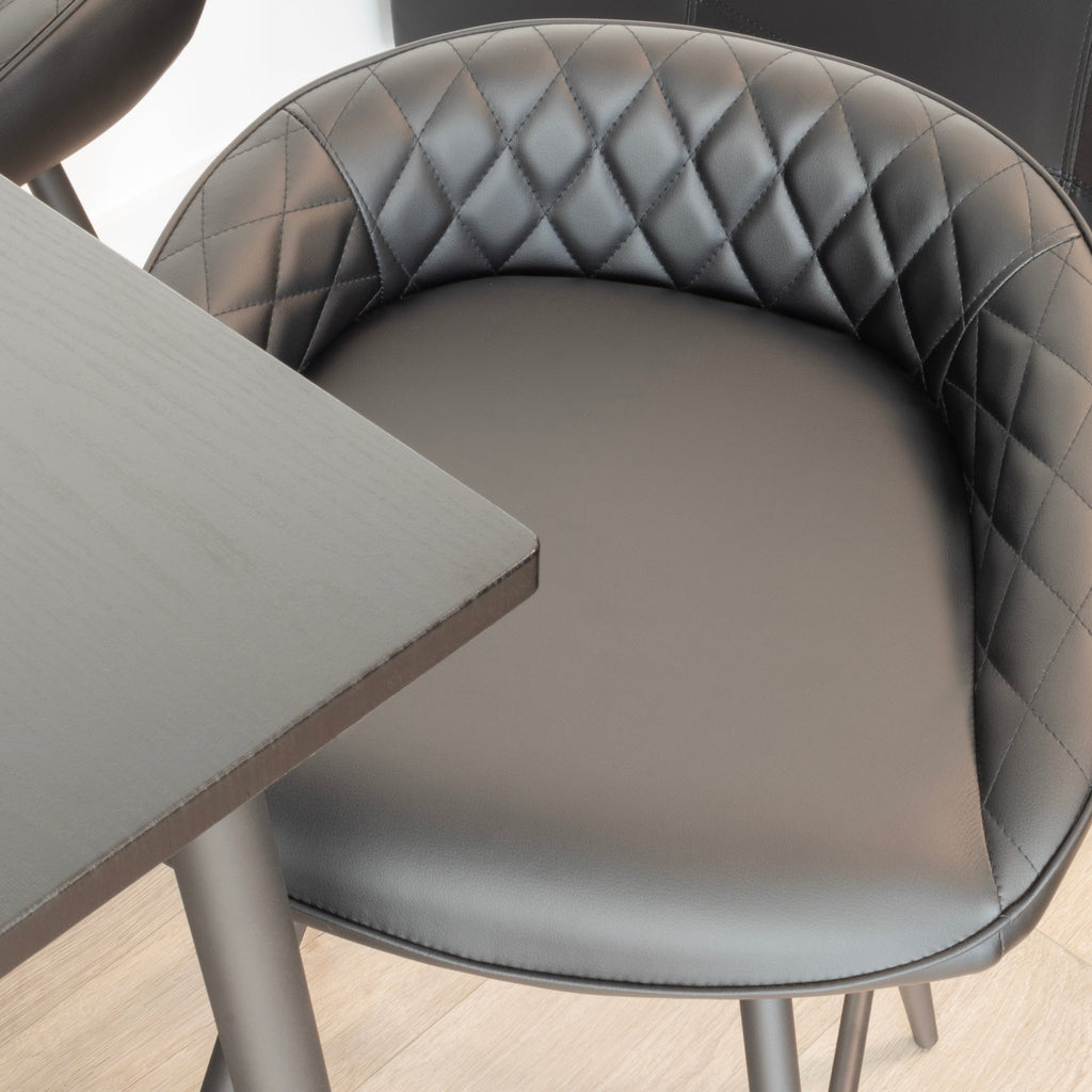 Set Tavolo Edward Pollok con 4 Sgabelli da Bar - Altezza 90 cm