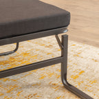 DIVAN 2 in 1 Premium | Letto pieghevole per ospiti con pouf convertibile e materasso marrone