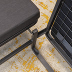DIVAN 2 in 1 Premium | Letto pieghevole per ospiti con pouf convertibile e materasso nero
