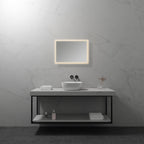 MELLOW - Specchio da bagno rettangolare con luce LED