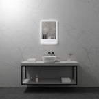 MELLOW - Specchio da bagno rettangolare con luce LED