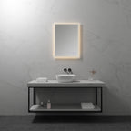 MELLOW - Specchio da bagno rettangolare con luce LED