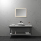 MELLOW - Specchio da bagno rettangolare con luce LED