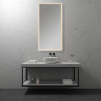 MELLOW - Specchio da bagno rettangolare con luce LED