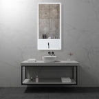 MELLOW - Specchio da bagno rettangolare con luce LED