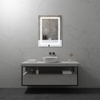 OBLONG - Specchio da bagno rettangolare con illuminazione LED