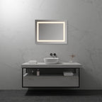 OBLONG - Specchio da bagno rettangolare con illuminazione LED