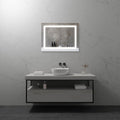 OBLONG - Specchio da bagno rettangolare con illuminazione LED