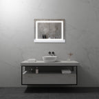 OBLONG - Specchio da bagno rettangolare con illuminazione LED