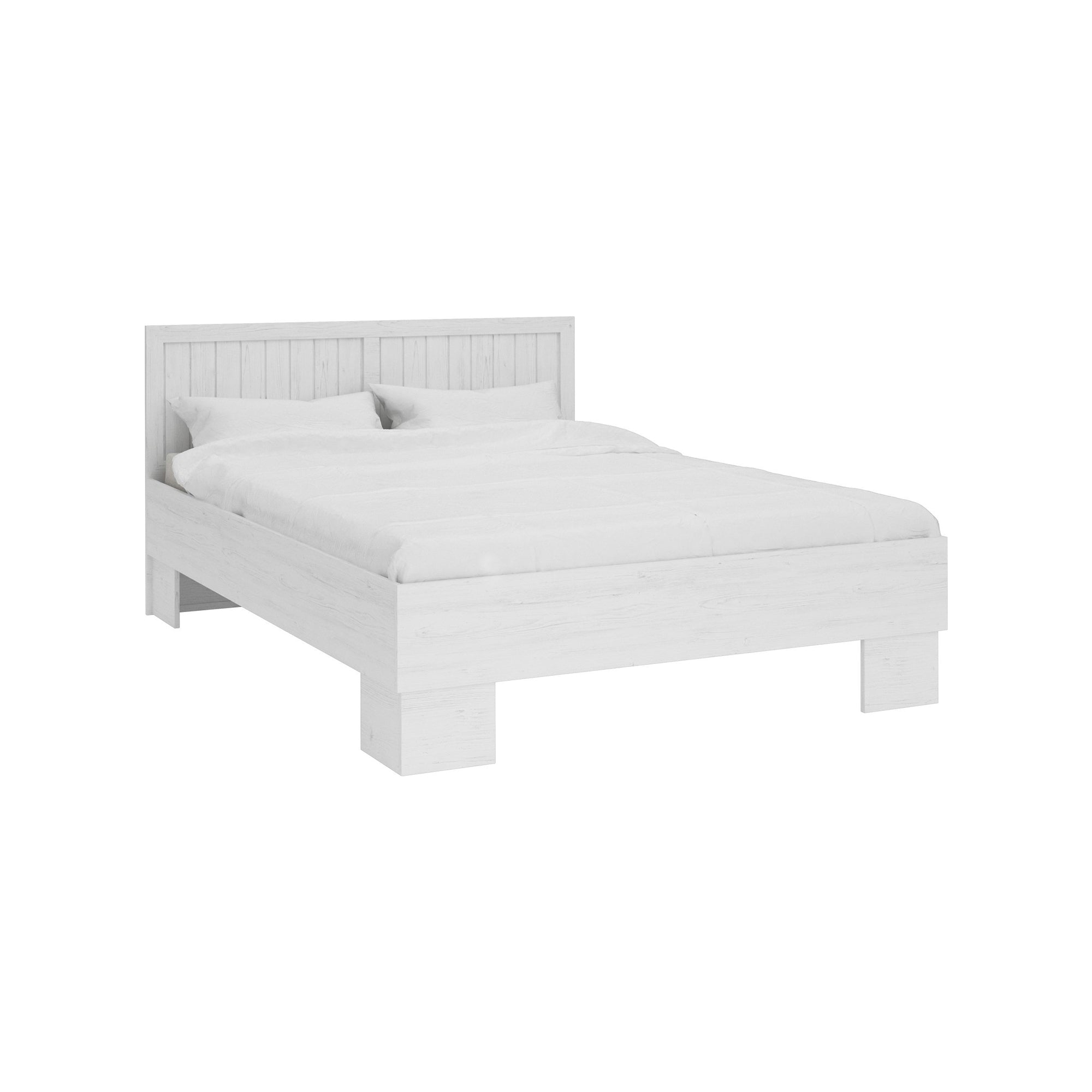 ROCHELLE - Letto Matrimoniale in Legno Bianco