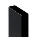 Perfil de compensación para panel de ducha walk-in en acero inoxidable 304 negro mate