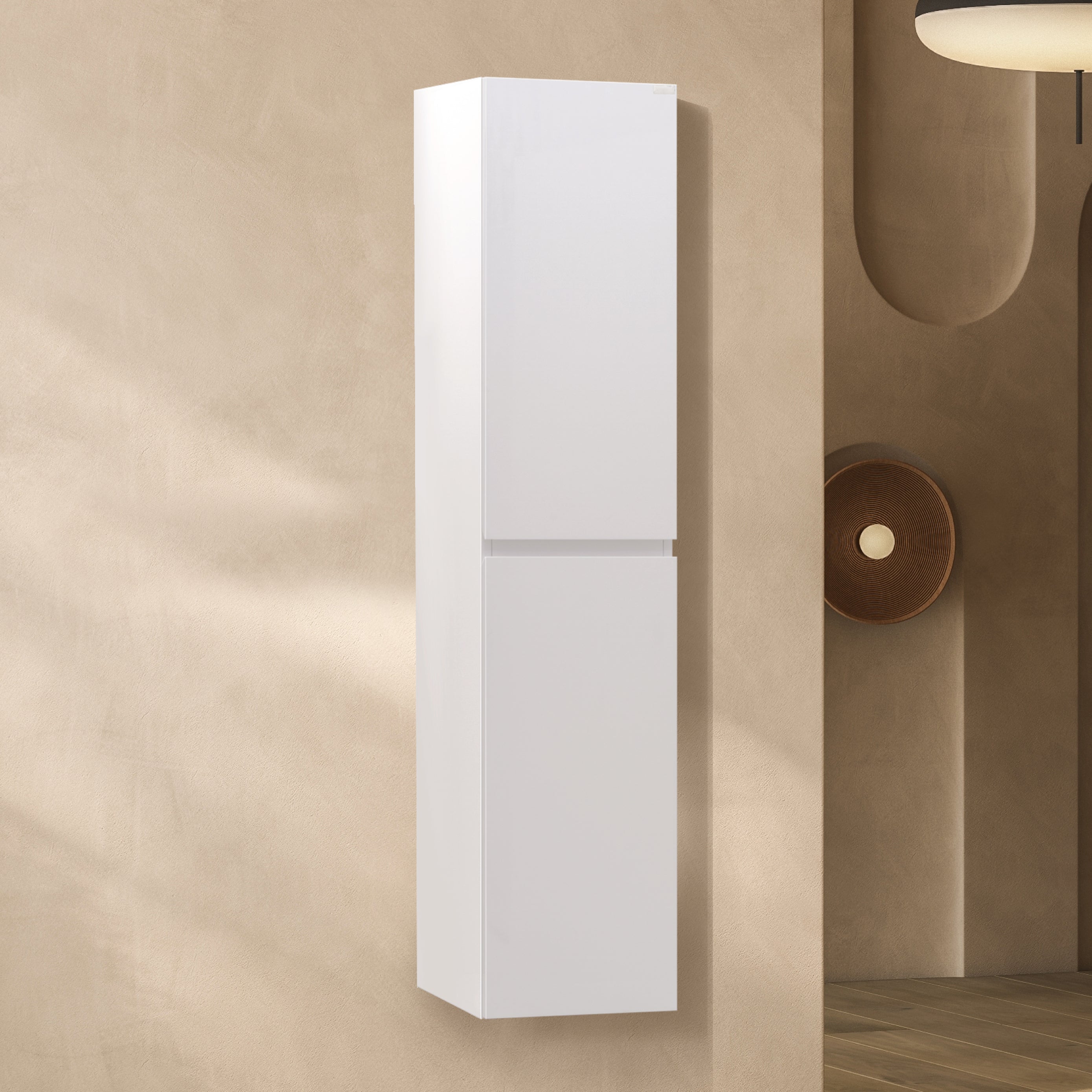 Atena - Colonna laterale bagno con soft-close | 2 Colori