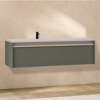 Nereia - Mueble de lavabo suspendido 120 cm con cajón soft-close