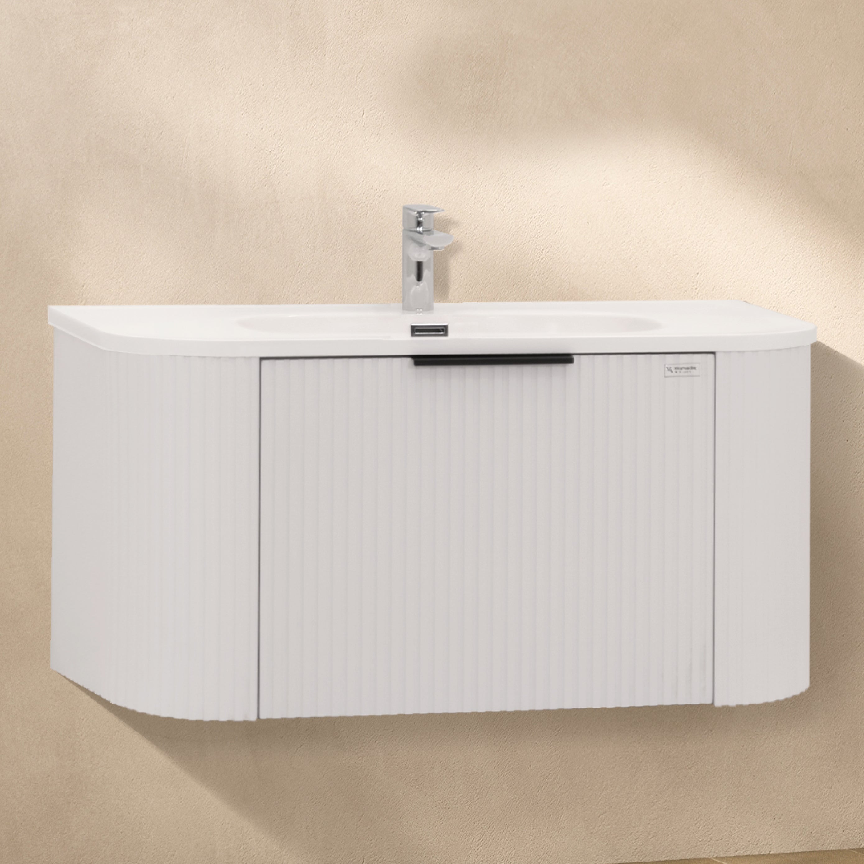 Maia Plus – Móvel de lavatório suspenso com gavetas soft-close | 90 cm