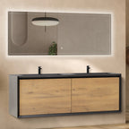 Fidia - Conjunto de baño suspendido doble - Disponible en 150 y 190 cm