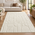 Tapete OCTAVE branco creme — formato retangular