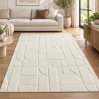 Tapete OCTAVE branco creme — formato retangular