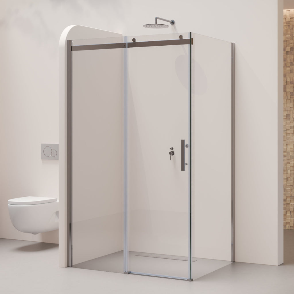 VIOLA - Cabina doccia con porta scorrevole in vetro temperato da 8 mm con altezza di 200 cm