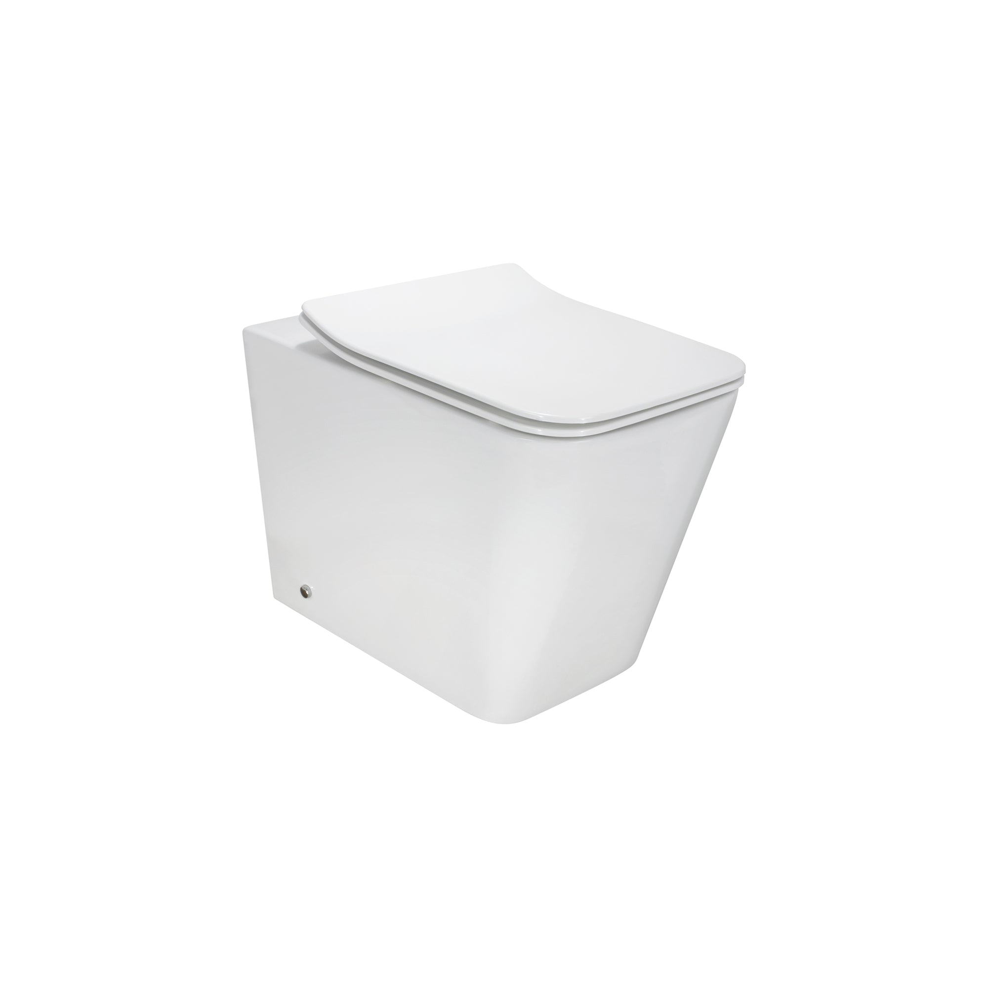 FOGLIA - Inodoro rimless blanco con asiento soft close extraíble