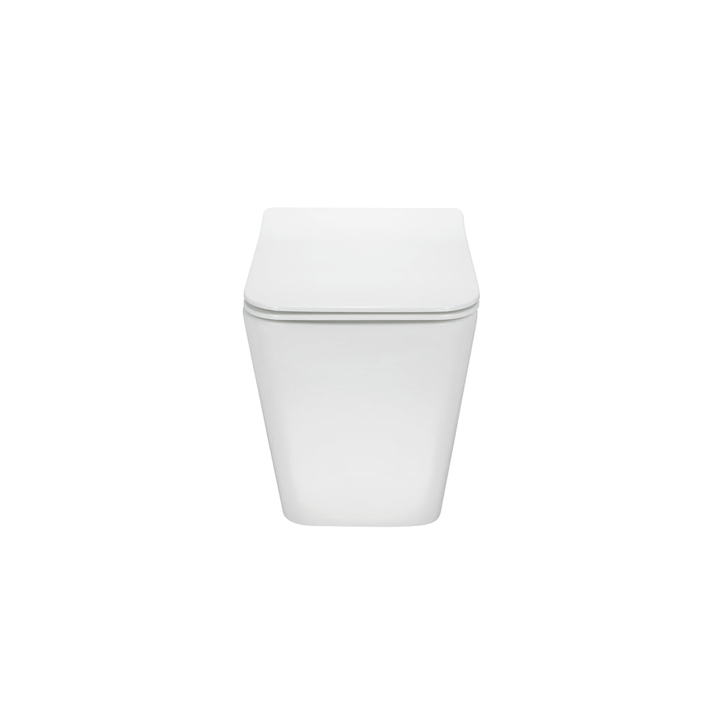 FOGLIA - Inodoro rimless blanco con asiento soft close extraíble