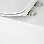 FOGLIA - Inodoro rimless blanco con asiento soft close extraíble