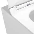ISONZO - Inodoro rimless blanco con asiento soft close extraíble