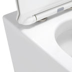 ISONZO - Inodoro rimless blanco con asiento soft close extraíble