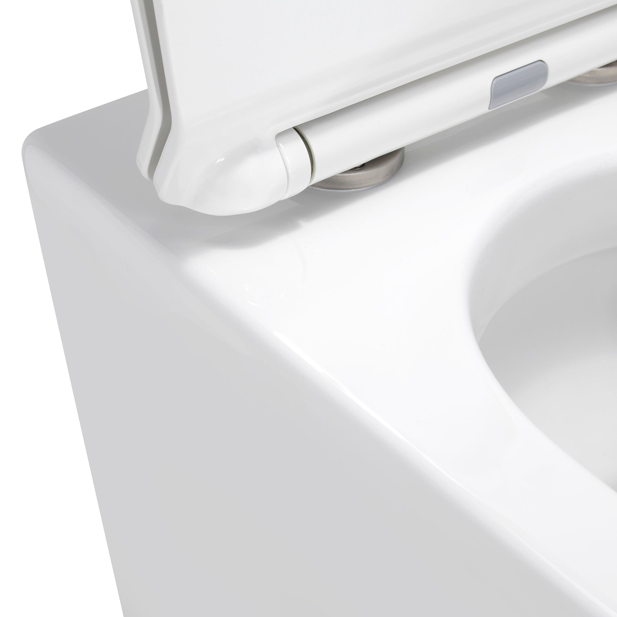 ISONZO - Inodoro rimless blanco con asiento soft close extraíble