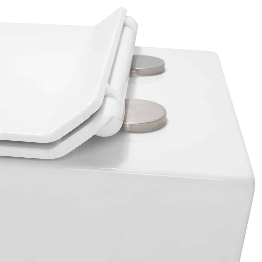 ISONZO - Inodoro rimless blanco con asiento soft close extraíble