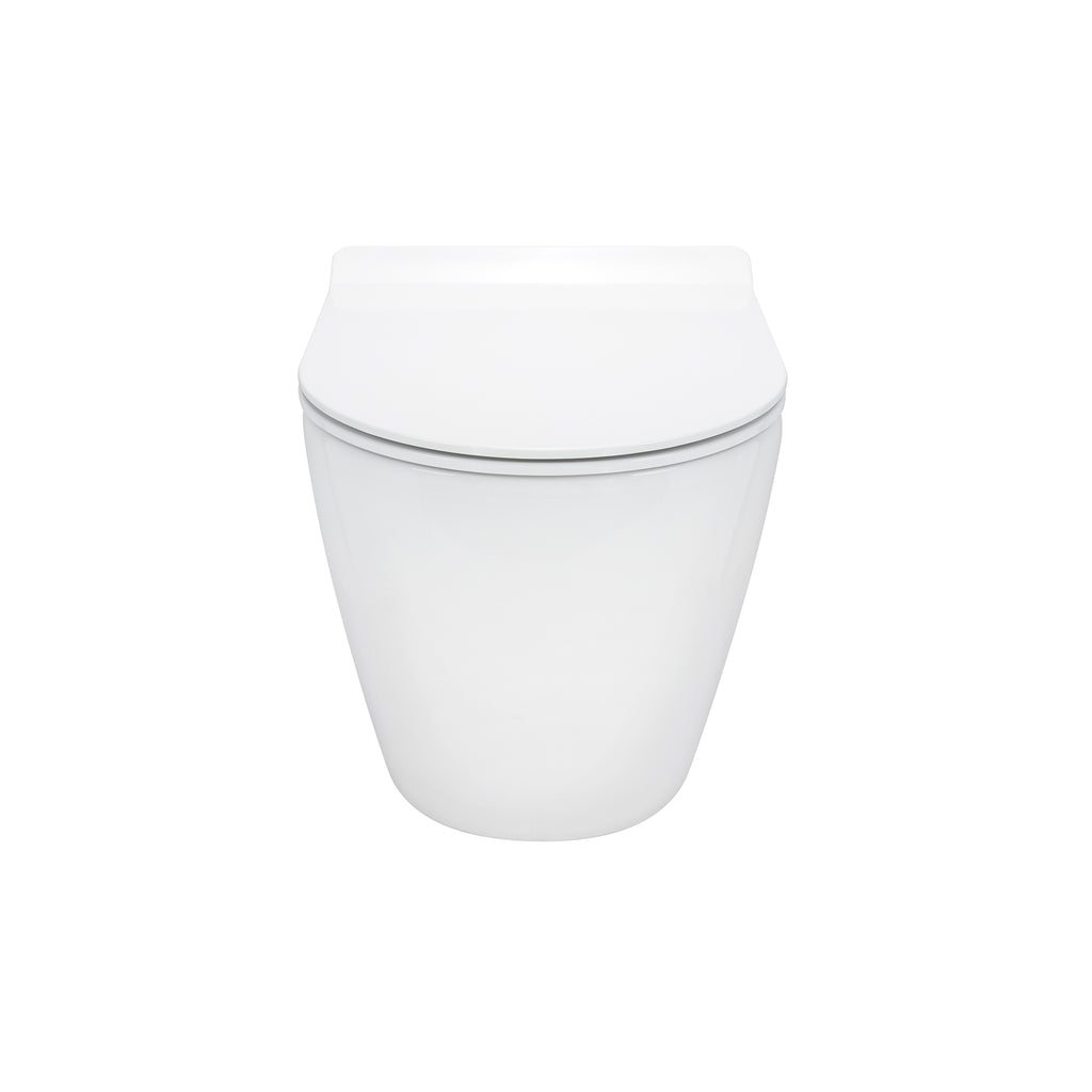 ISONZO - Inodoro rimless blanco con asiento soft close extraíble