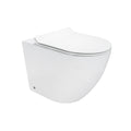 ISONZO - Inodoro rimless blanco con asiento soft close extraíble