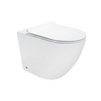 ISONZO - Inodoro rimless blanco con asiento soft close extraíble