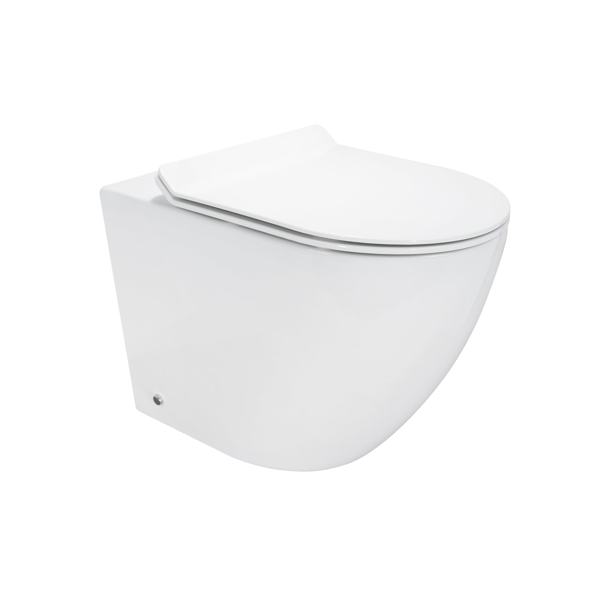 ISONZO - Inodoro rimless blanco con asiento soft close extraíble
