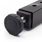 Pata metálica en T regulable de 19–32,5 cm para muebles, hasta 180 kg, negro