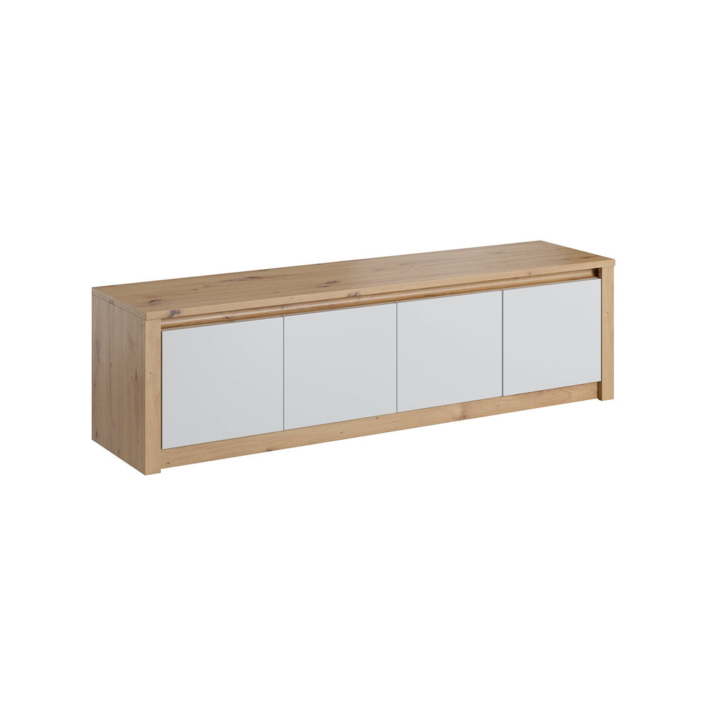 CANNES - Mueble TV en roble - Blanco o Gris | RTV / K4D