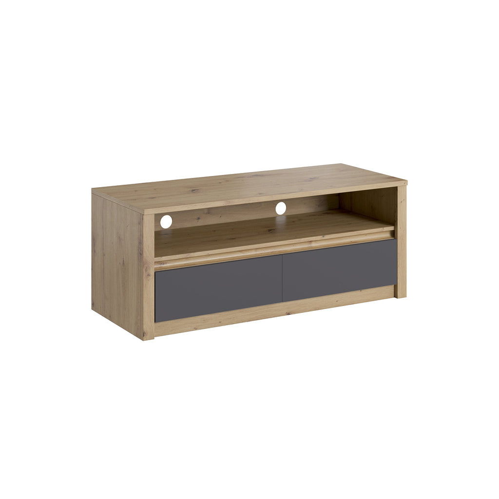 CANNES - Mueble TV en roble - Blanco o Gris | RTV / K4D