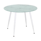 CORIN - Mesa de comedor con tablero de vidrio