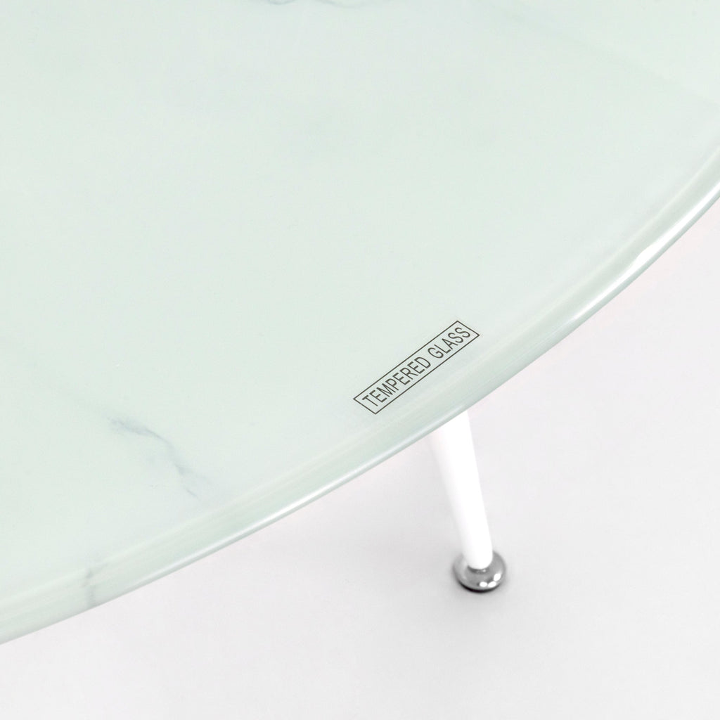 CORIN - Mesa de comedor con tablero de vidrio