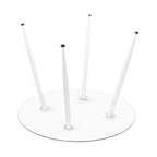 CORIN - Mesa de comedor con tablero de vidrio