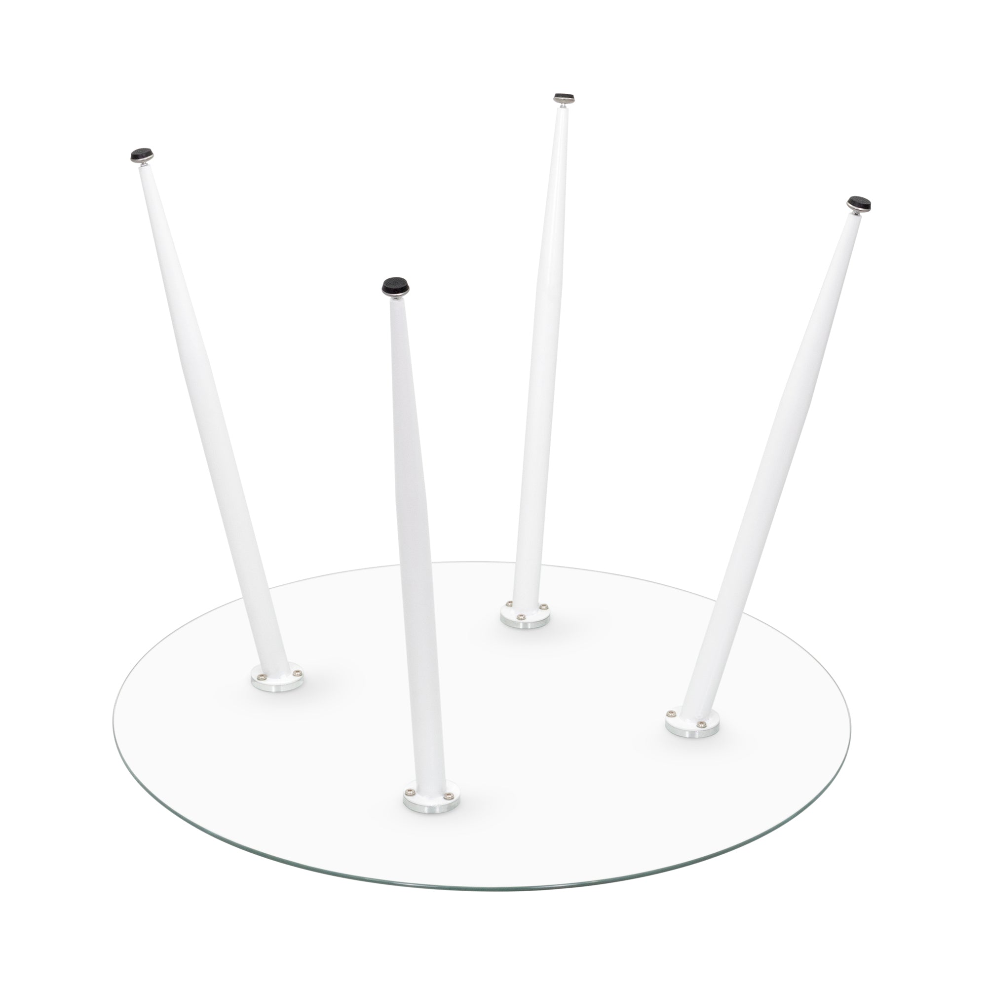 CORIN - Mesa de comedor con tablero de vidrio