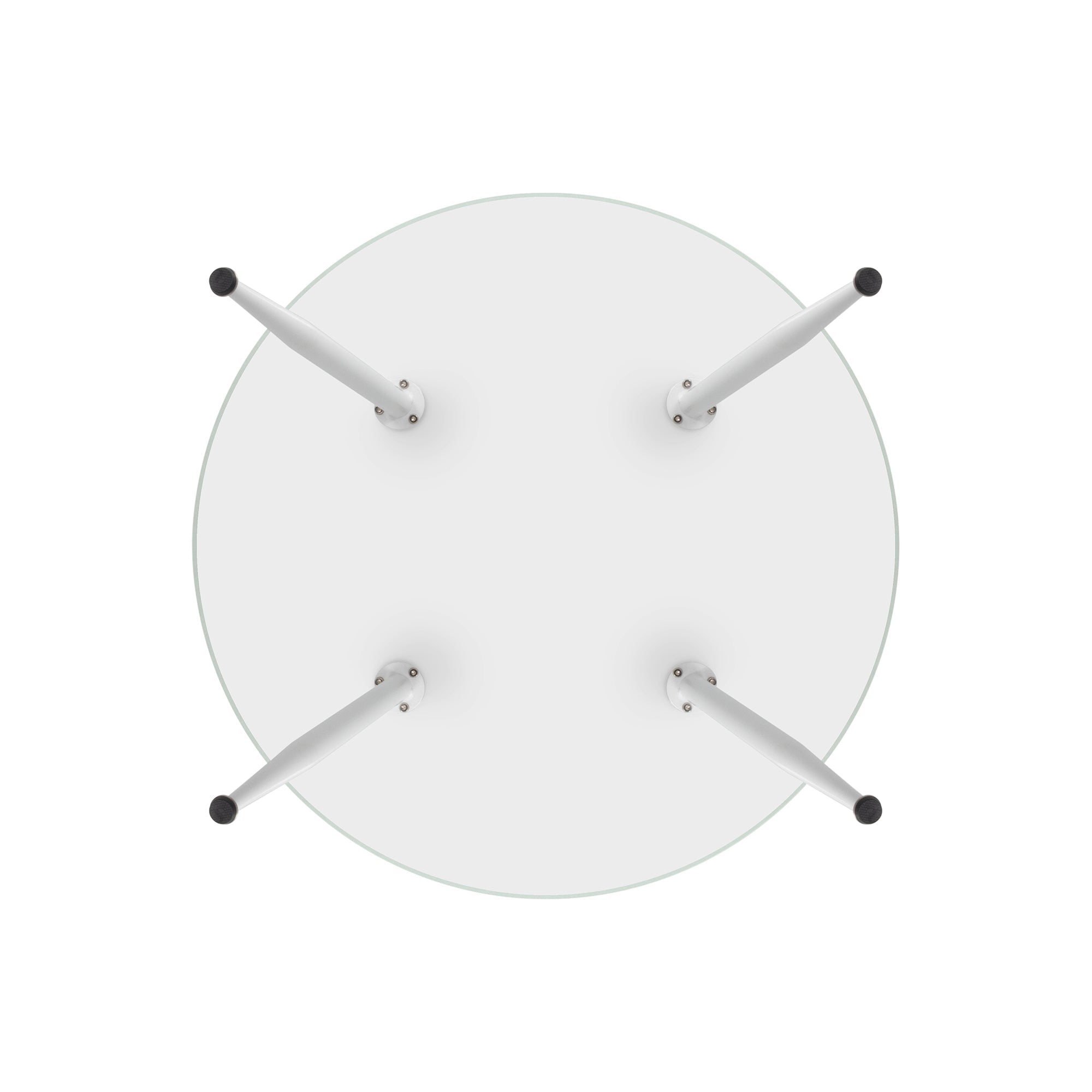 CORIN - Mesa de comedor con tablero de vidrio