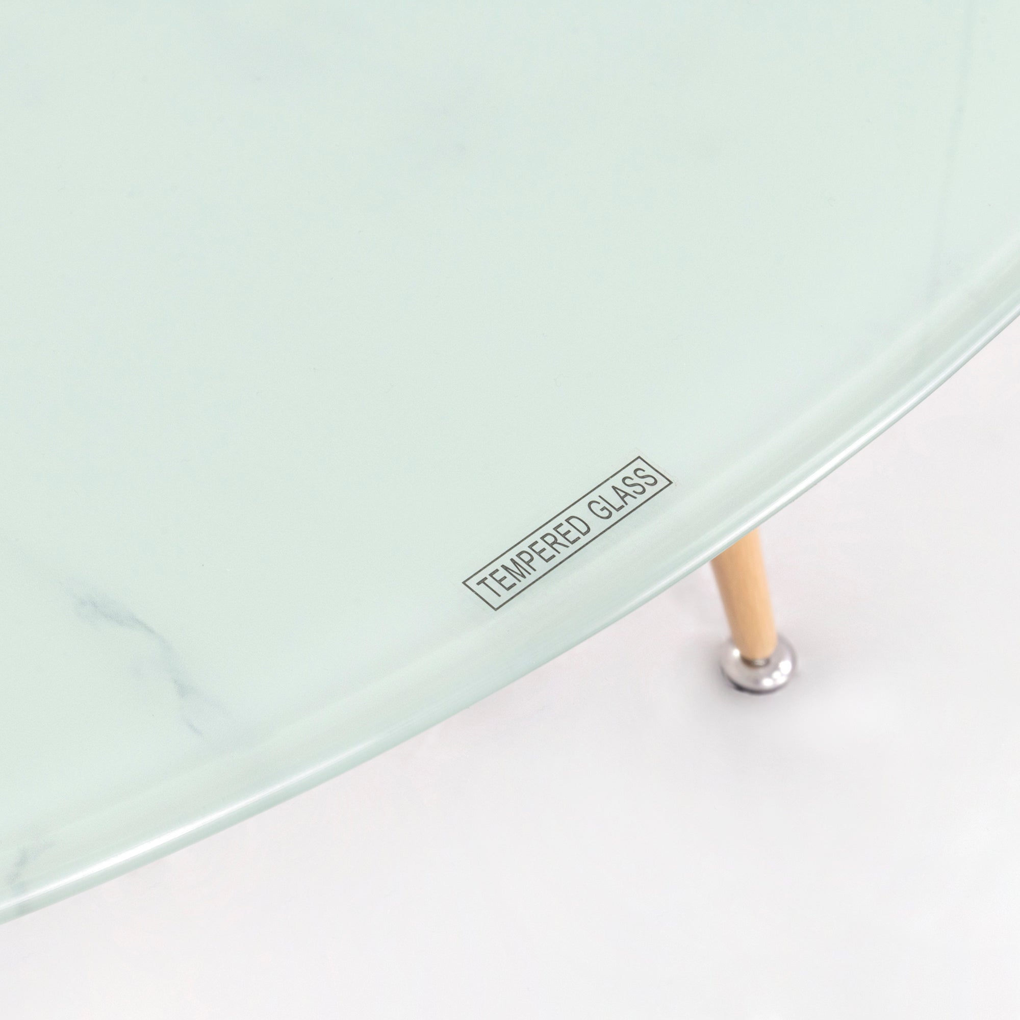 CORIN - Mesa de comedor con tablero de vidrio