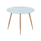 CORIN - Mesa de comedor con tablero de vidrio