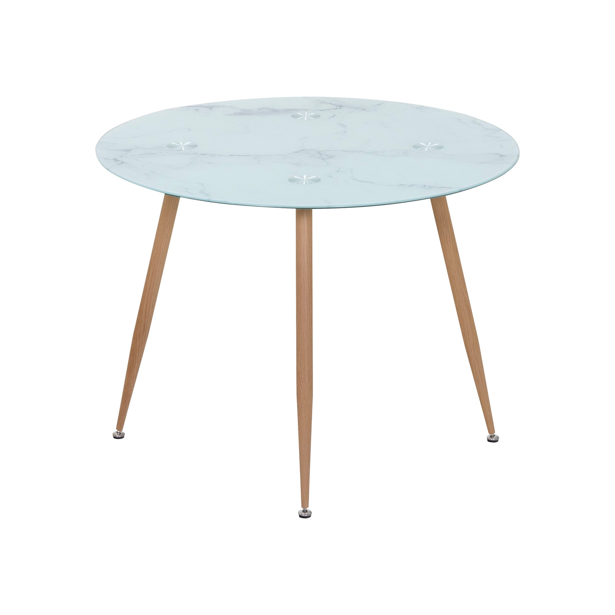 CORIN - Mesa de comedor con tablero de vidrio