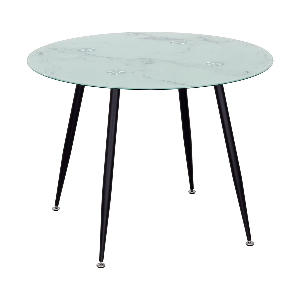 CORIN - Mesa de comedor con tablero de vidrio