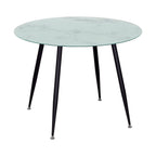 CORIN - Mesa de comedor con tablero de vidrio